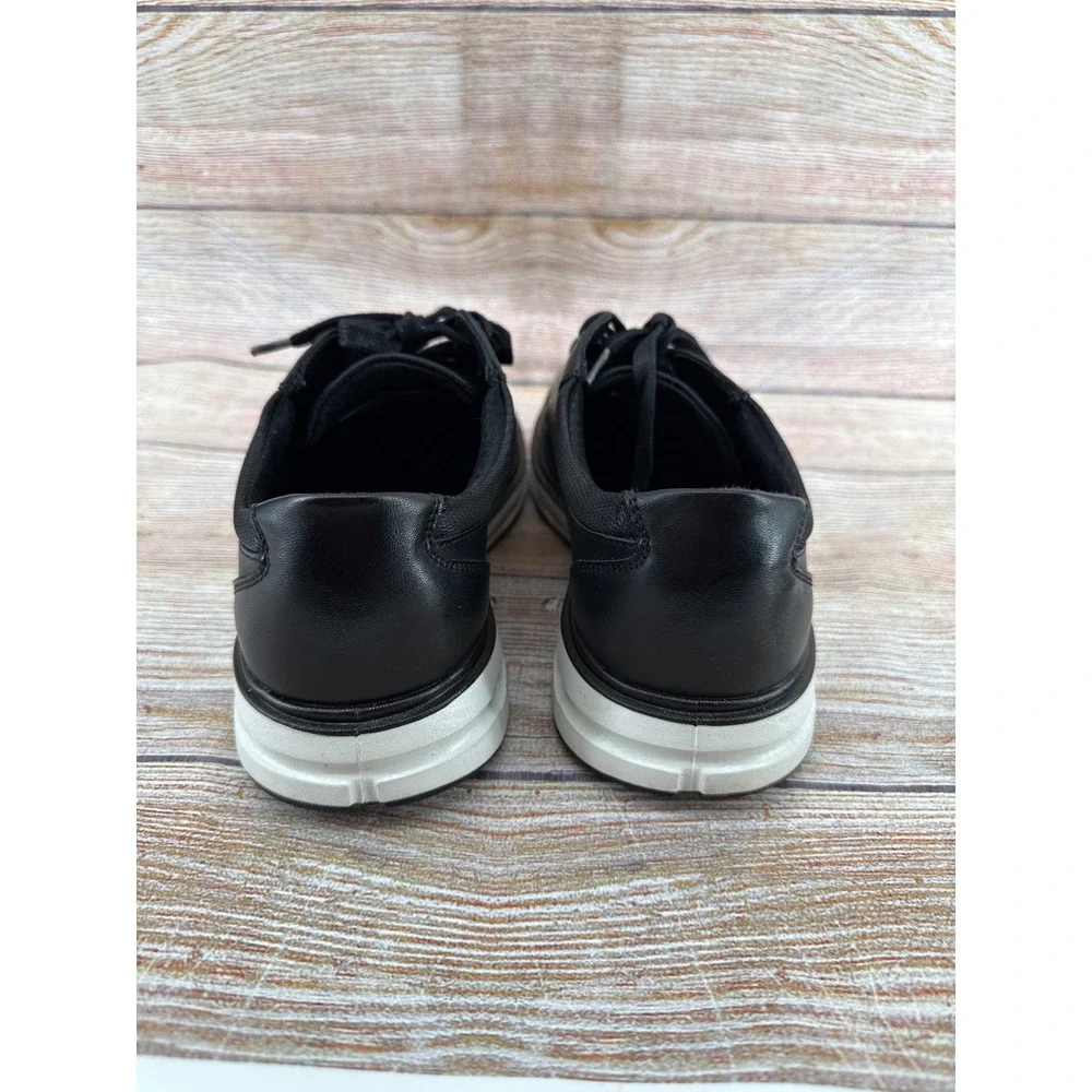 Lands End Mens Sport Oxford Shoes Black White‎ Size 9 1908426